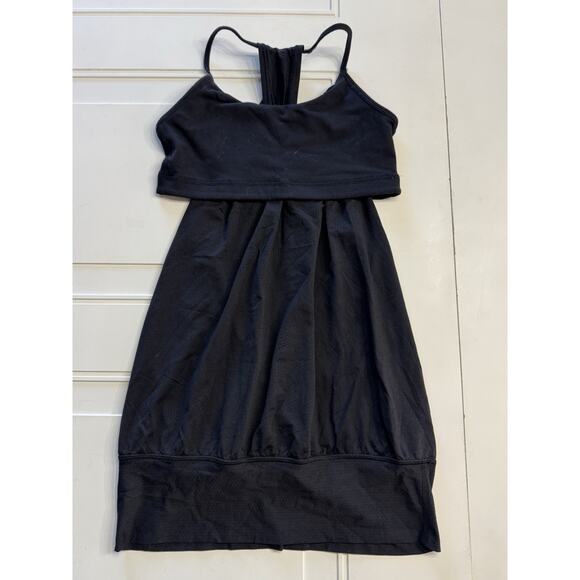 Lululemon No Limits Tank Sports Bra Attached Size 6 Black Sportswear - Picture 1 of 3